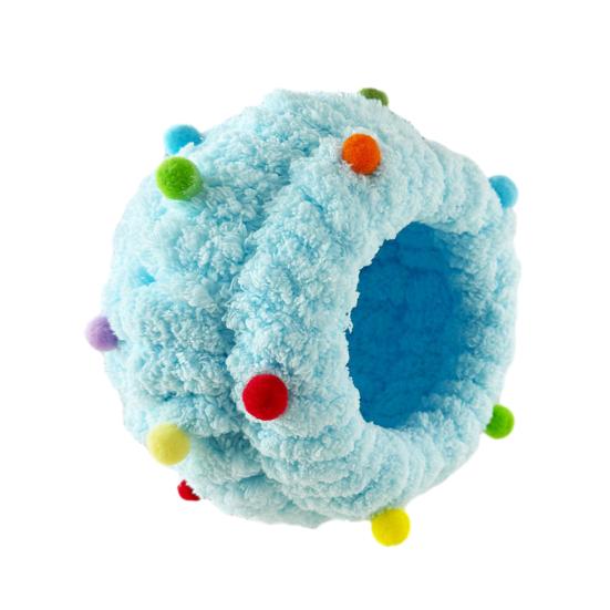 Плюшевое гнездо для птиц Мягкий круглый домик для птиц с ушками Уютное теплое гнездо-укрытие для попугая Пушистая пещера-гнездо для неразлучника конура волнистого попугайчика кореллы