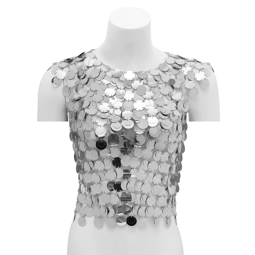 Креативные пайетки внахлест, полые, уличная мода, одежда для бикини, сексуальная ночная клубная, хипстерская, с бахромой, боди-цепочка