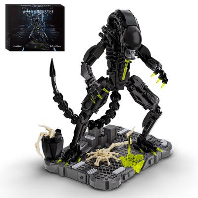 MOC Фильм Чужой Монстр Строительные Блоки Модель Чужой Слюнявый Монстр DIY Кубики Сборка Игрушки Детские Творческие Игрушки Подарки на День Рождения