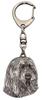 Bearded Collie, Highland Collie - Silver-plated key ring with a dog in a gift box, handbag decoration, backpack pendant by Art-Dog brand