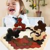 Pattern Cognitive Wooden Geometry Puzzle Toys Interactive Jigsaw Puzzle Board Boys Girls