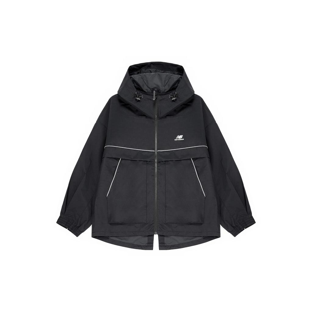 New Balance Куртки Женские Черные С Капюшоном Умеренные Другое 5AC39312-BK