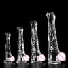 8 см толстый кристалл прозрачный конский член дилдо пенис животные дилдо унисекс устройство для мастурбации секс-продукт