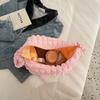 Новая женская сумка, импортный стиль, сумка-облако большой емкости, сумка-тоут с эффектом пузырей, нишевая складчатая повседневная сумка на плечо-пуф для поездок на работу.