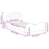 Kids Bed Frame with Headboard Light Grey 90 x 190 cm Velvet