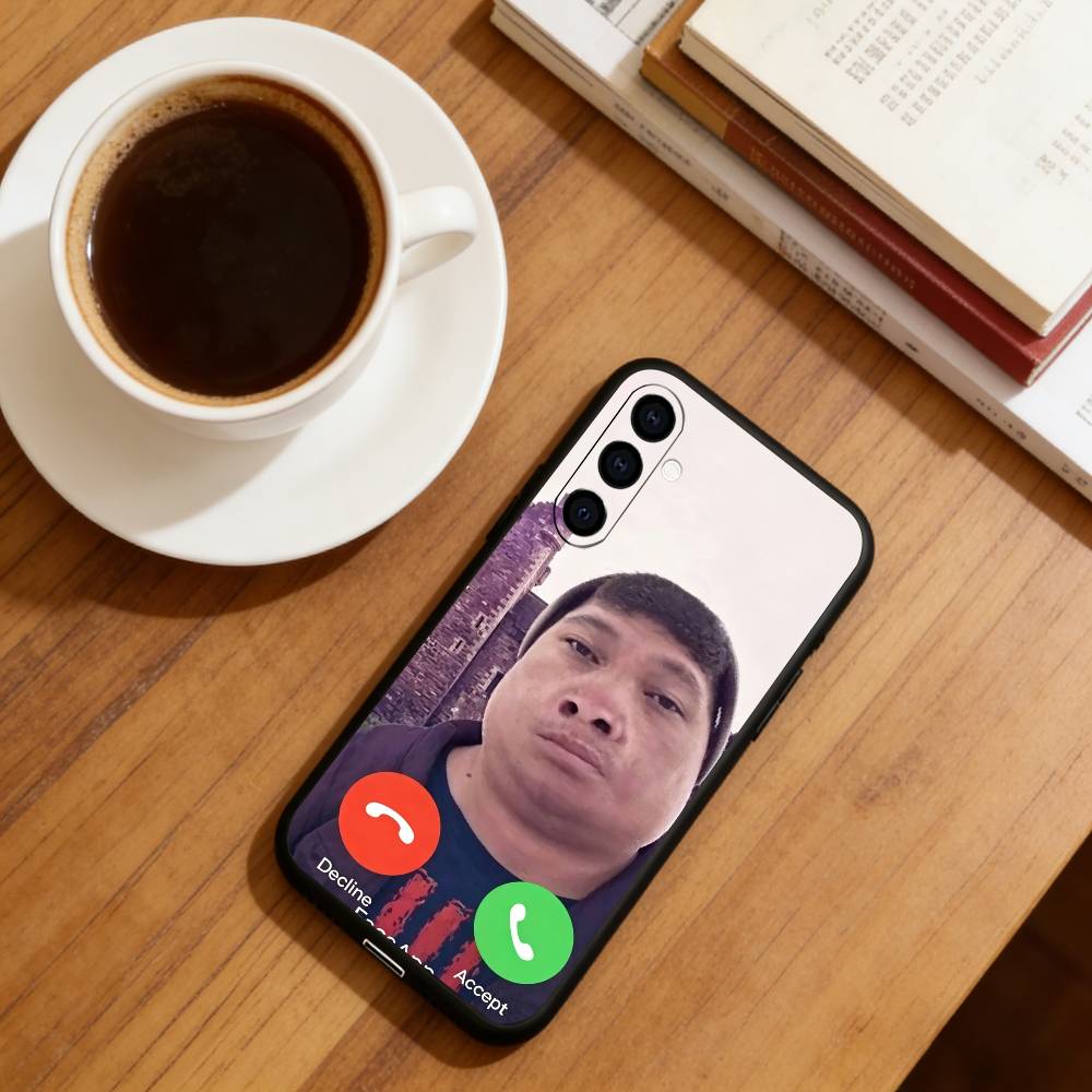Забавный J-John Pork Звонит Чехол для Телефона Черный Силикон Мягкий Для Samsung Galaxy A73,A72,A71,A70,A53,A52,A51