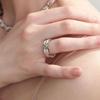 LOVE ME MONSTER Sheer Ribbon Chain Ring (L241MRI060)