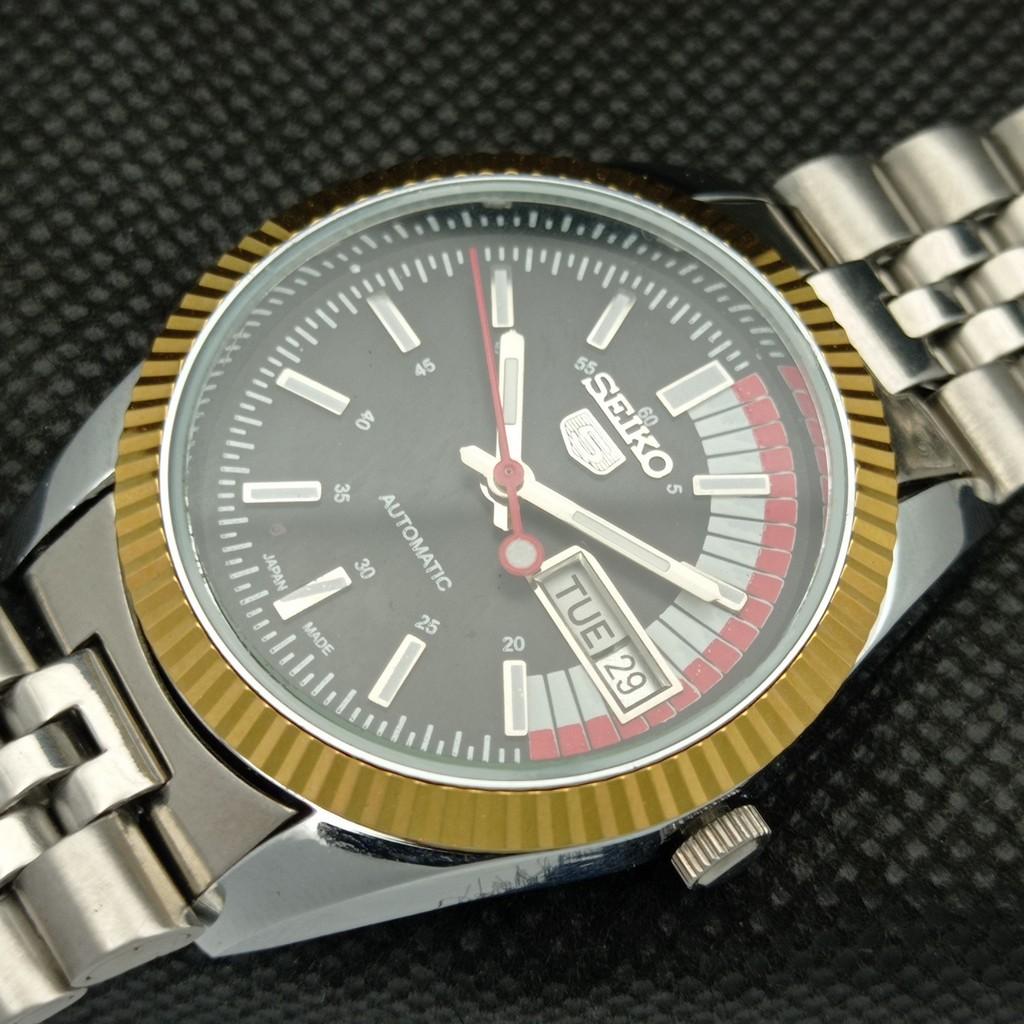 ОТРЕМОНТИРОВАННЫЕ ВИНТАЖНЫЕ ЯПОНСКИЕ МУЖСКИЕ АВТОМАТИЧЕСКИЕ ЧАСЫ SEIKO С ПРОЗРАЧНОЙ ЗАДНЕЙ КРЫШКОЙ a305118-9