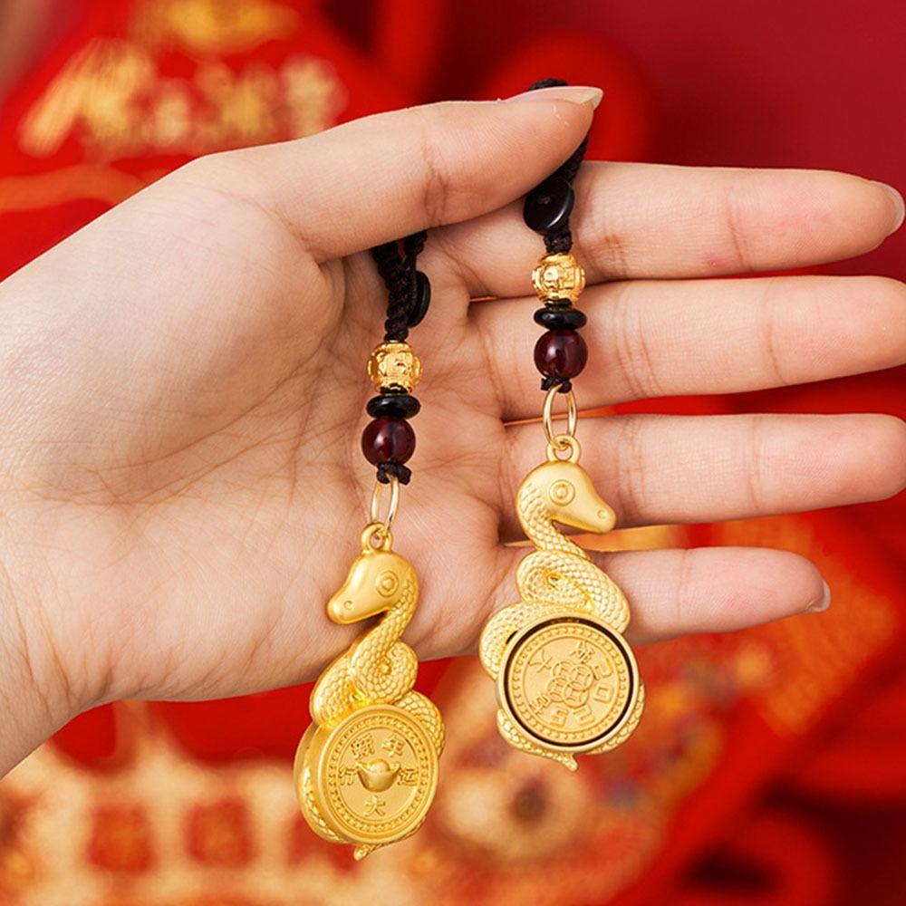 2 шт. Брелок в виде змеи по знаку зодиака, привлекающий удачу, приносящий удачу, подвеска для сумки, украшение, подарки на удачу