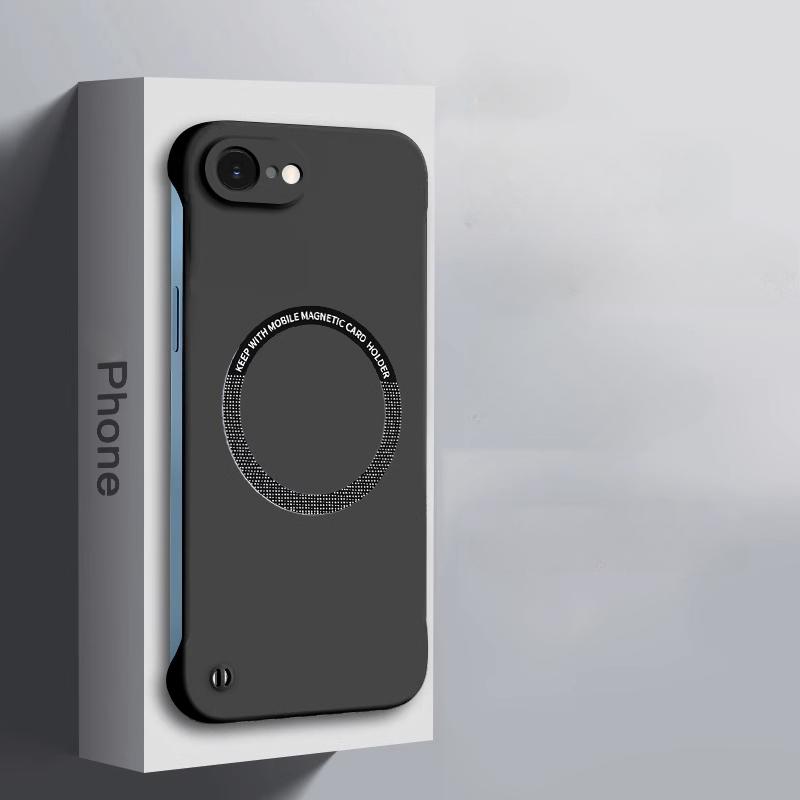 Чехол для Magsafe Magnetic Frameless Case для iPhone 16 E 16 Pro Max Hard Matte Wireless Charging Back Cover Shell для Apple 16 Pro Max Capa Cover