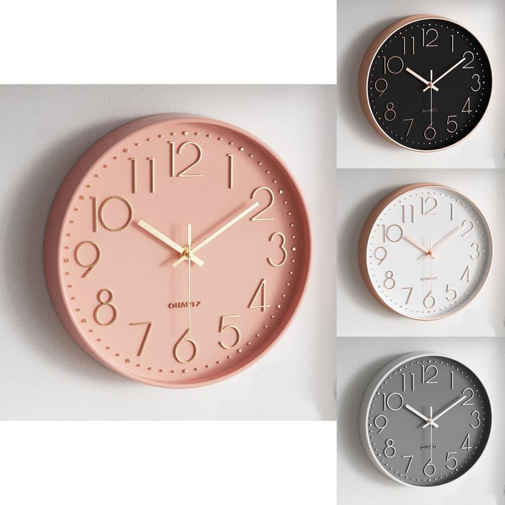 Elegant Modern Wall Clock With Quartz Movement For Study Room And Lounge