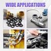 300 PCS O Ring Assortment Kit Set, 18 Sizes High Pressure High Temperature Resistant Nitrile Rubber Ring Repair Kit, Professional Gasket A/C System