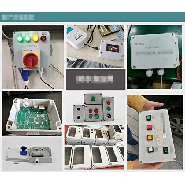 LeMotech Водонепроницаемая пылезащитная IP65 Пластиковая ABS Распределительная коробка Универсальный корпус для электрических проектов Светло-серый 3,3 x 2,3 x 1,3 дюйма (83 x 58 x 33 мм)