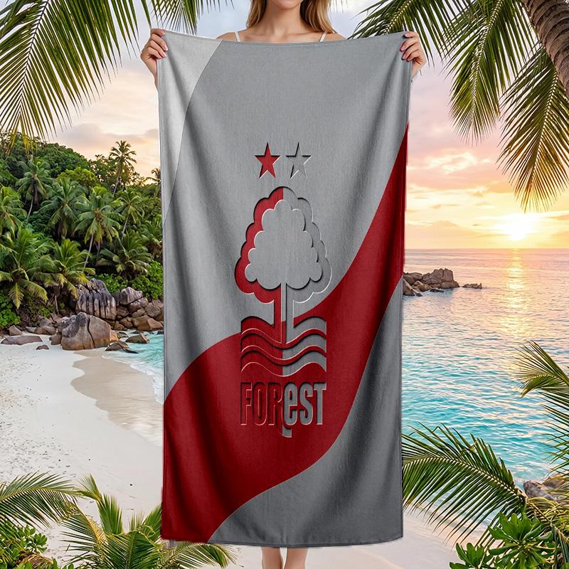 Nottingham Forest Football Beach Towel Soft Microfiber Summer Towel Quick Dry Absorbent Towel for Beach Swimming Pool Travel