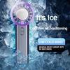 Handheld Ice Compressed Fan USB Rechargeable Semiconductor Portable Small Rechargeable Turbo Mini Fan Cooling Air Hand Fan Neck