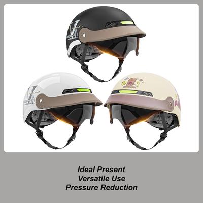 Шлем-полулицо с солнцезащитным визором, шлем для скейтборда, быстросъемное головное снаряжение для мужчин и женщин, для квадроцикла, круизера, велосипеда, горного велосипеда, скейтборда