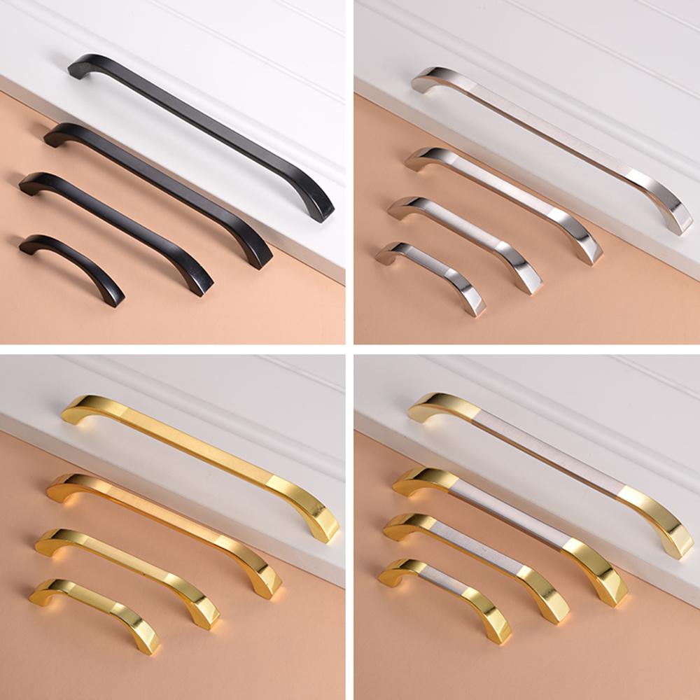 Decor Kitchen Cupboard Zinc Alloy Furniture Hardware Door Handle Wardrobe Door Knob Drawer Handles