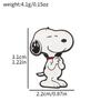 Cute Snoopy & Woodstock Enamel Brooch Pin Cartoon Lapel Badge for Backpack Denim Clothes Decor Ideal Gift for Kids