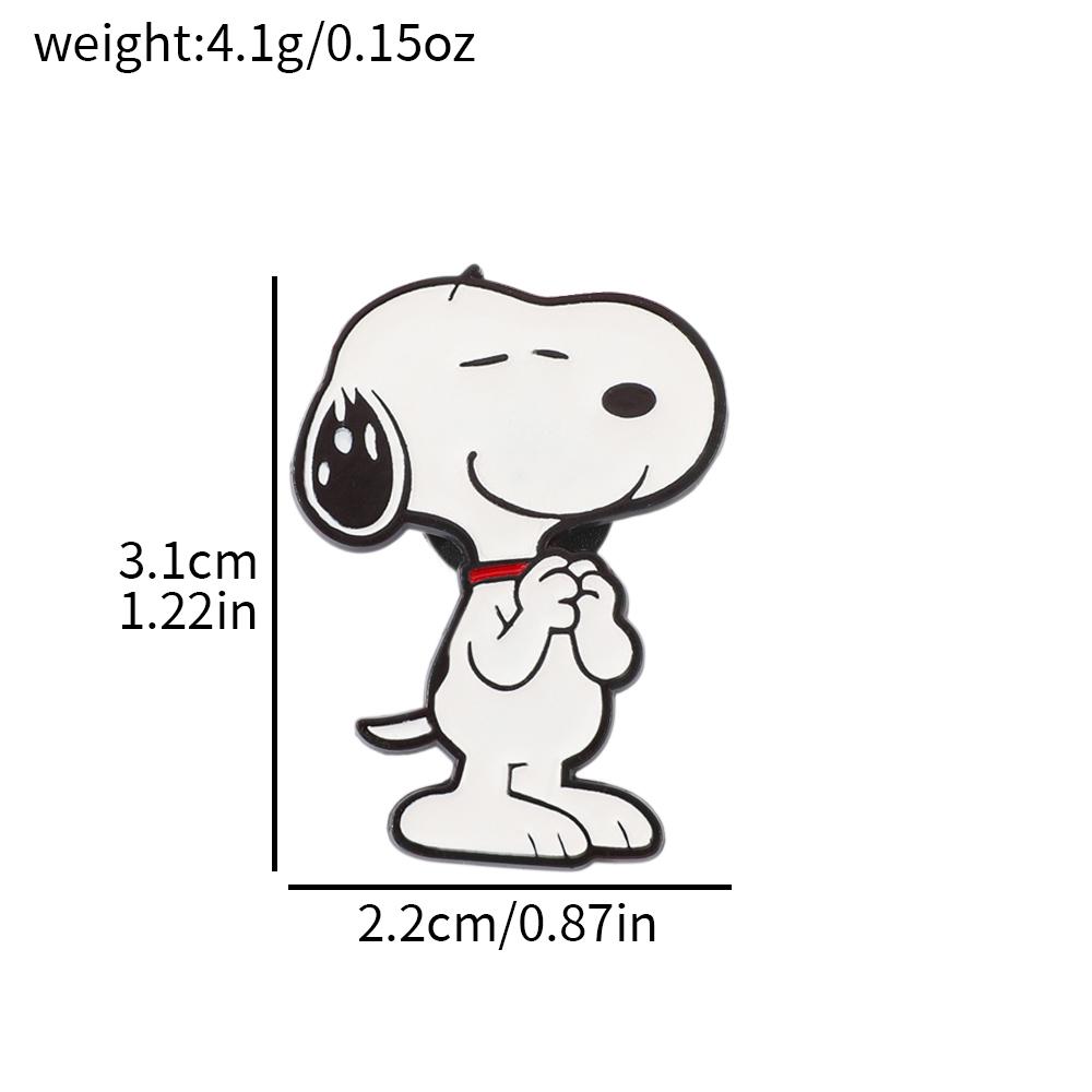 Cute Snoopy & Woodstock Enamel Brooch Pin Cartoon Lapel Badge for Backpack Denim Clothes Decor Ideal Gift for Kids