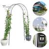 Metal Garden Arch for Climbing Plants Wedding Event Decoration Arch Frame Easy Assembly Curved Trellis for Roses Vines Balloons