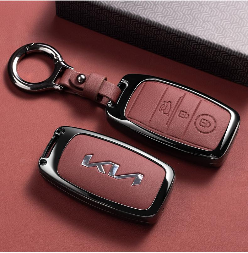 BTQNM1 Zinc Alloy Car Key Case Case Shell For Kia RIO 3 Optima Xceed Ceed Sorento 2011 Forte Niro 2023 Soul 2019 EV6 Sportage 4 Stonic