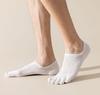 НОВЫЕ мужские носки для бега с открытым носком, эластичные, короткие, из цельного хлопка, впитывающие пот, мужские, пятипалые, невидимые, низкие, лодочки, носки до щиколотки