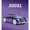 1/24 Benzs 300SL литая модель автомобиля металл классика гальванопокрытие транспортные средства моделирование модель автомобиля звук и свет детские подарки