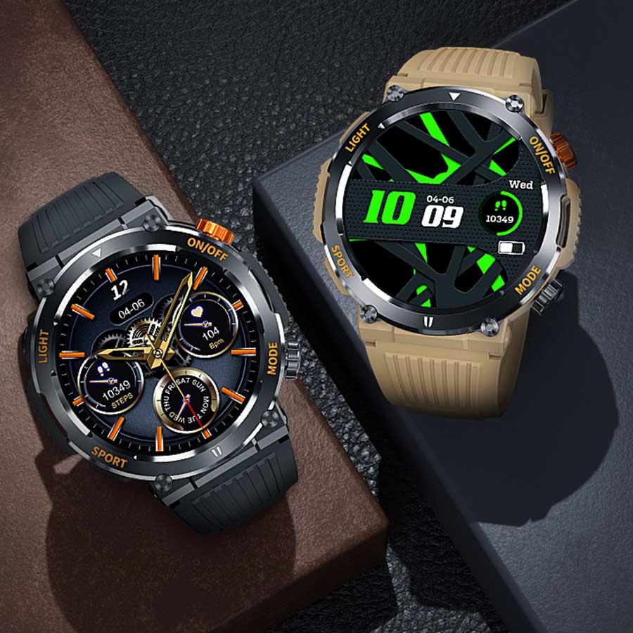 LUCKY START New Smart Watch Heart Rate Monitoring Bluetooth Call Voice Assistant GPS Sports Trajectory Waterproof Fitness SmartWatch