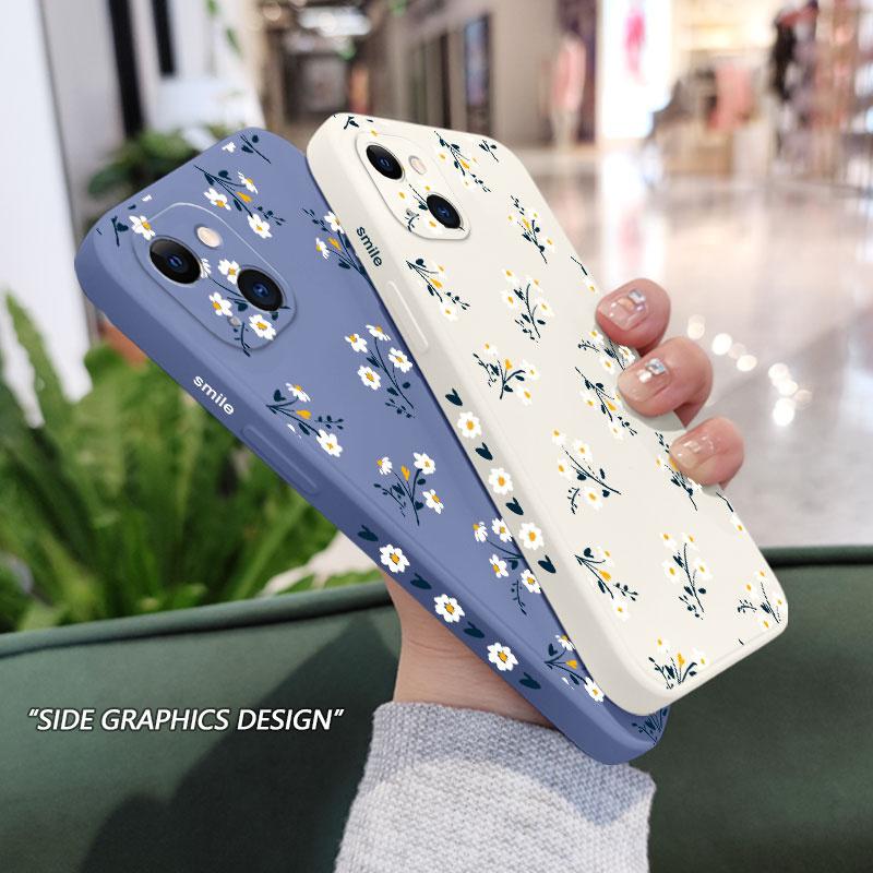 Nice Flowers Phone Case For iPhone 17 Air 16 16e 15 14 13 12 11 X XR XS Plus Pro Max Mini Silicone Cover