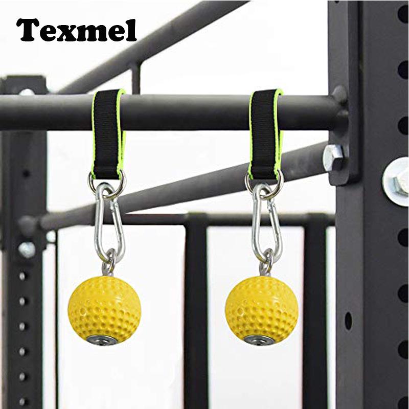 Anti-slip Rock Climbing Pull-up Power Ball Grips - Hand Gripper & Strength Trainer Kettlebell Fitness Exercise Tool