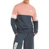 PUMA Sweatshirts Men's Gray Blue Rose Pink Crew Neck Moderate Regular 670935-42
