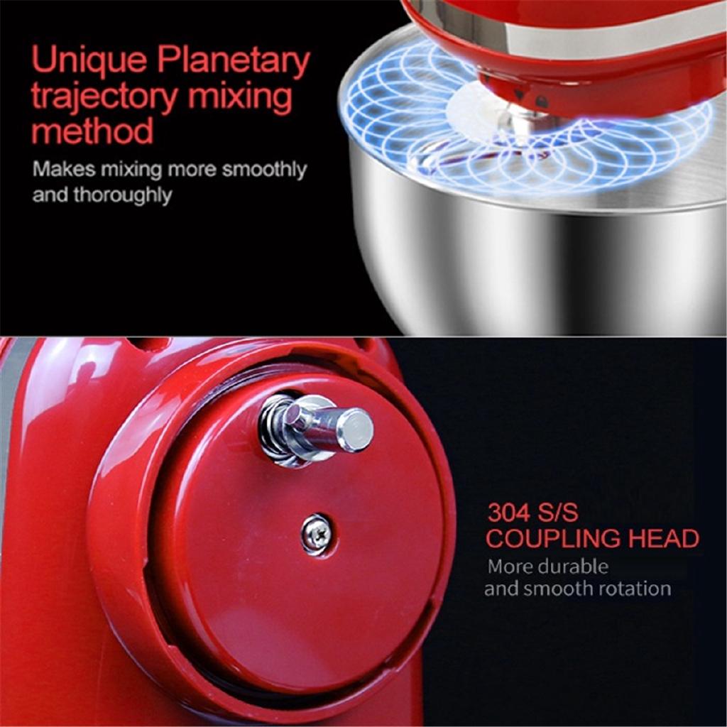 4L Stainless Steel Bowl Mixer Kitchen Blenders Mixer Cream Eggs Whisk Cake Dough Maker Bread Mixer Machine Food Processor