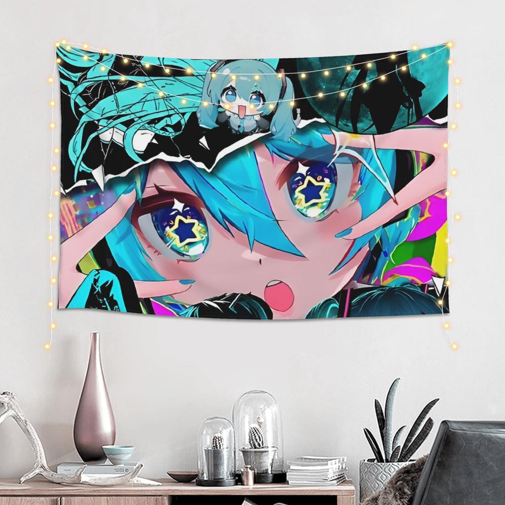 Hatsune Miku Cutecore Tapestry Room decoration Home Decoration Tapestry Decor Accessories Cute Room Decor