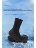 5mm Thick Neoprene Diving Socks: Warm, Waterproof, Non-Slip, and Cut-Resistant with Kevlar Elasticity.