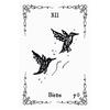 9*6cm Luna Lenormand Deck - 36 Minimalist Black and White Oracle Cards Hand-Drawn Sketch Style