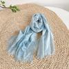 Spring and Summer Cotton Printed Fresh and Elegant Lightweight Neck Protection Women's Scarf
