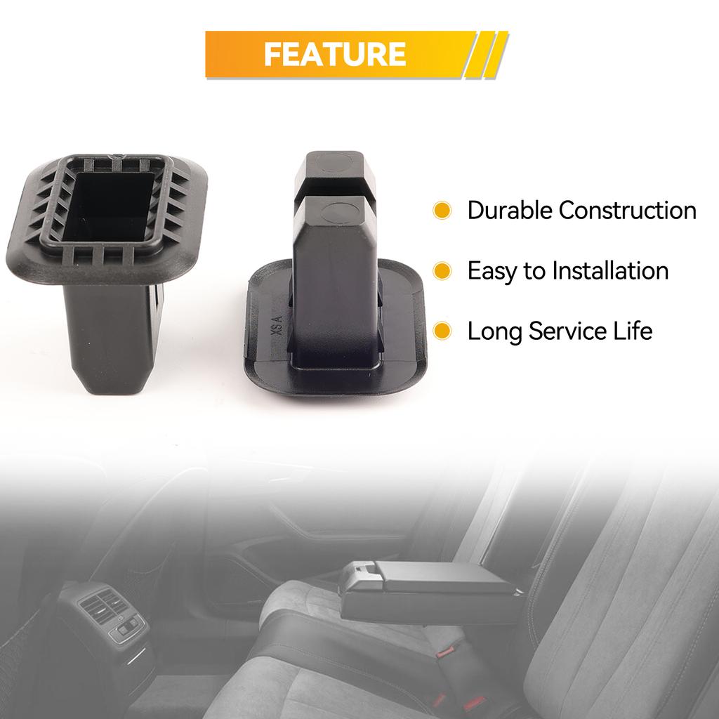 2pcs Car Rear Seat Fixing Buckle Seat Clamp Cushion Pad Clips 4B0886373 4B088637301 4B088637301C 1K0886373C For A4 A6 Q7 VW