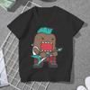 Аниме Domo Kun Punk футболка модные женские футболки летние Harajuku круглый вырез полиэстер футболка