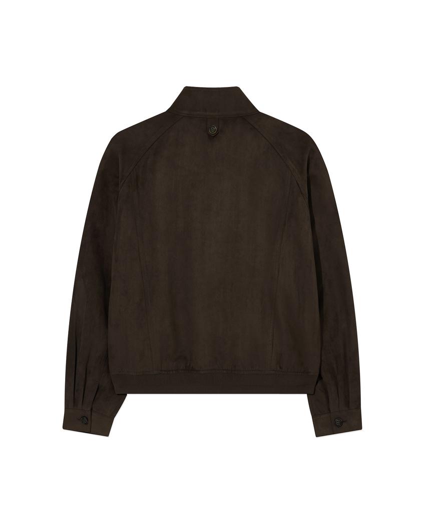 Женская замшевая куртка Harrington Covernat Коричневая