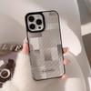 Модный минималистичный чехол для телефона для iPhone 15 14 13 12 11 Pro Max кожаный противоударный чехол из ТПУ