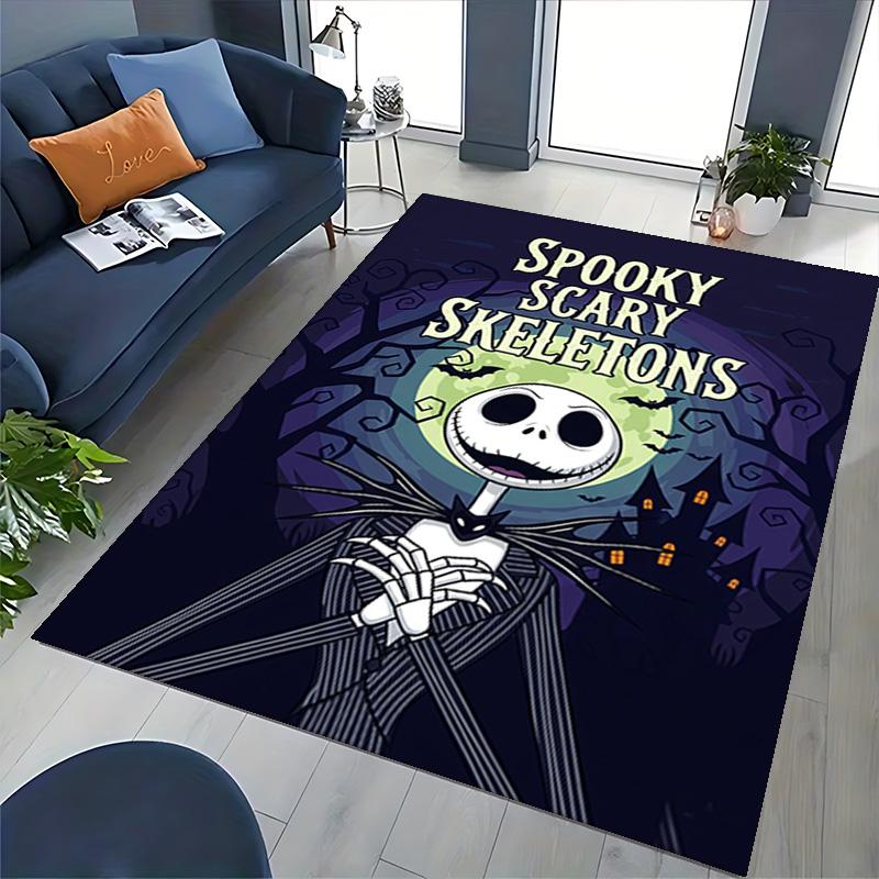 1pc Skull Beauty Split Carpet for Playroom Bedroom Living Room Sofa Home Decor,Game Area Rug Non-slip Floor Mat. D7280137