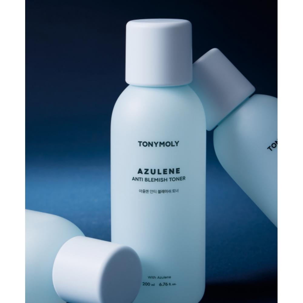Tonymoly Azulene Anti Blemish Toner 200ml  + Foam Cleanser 20ml Free 