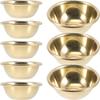 7 Pcs Brass Worship Cup Incense Offering Bowl Tin Religion Container Religion Container Holy Water Meditation Offerings