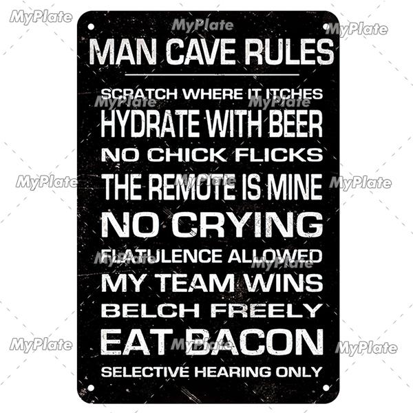 Мой гараж металлический знак винтажный механик жестяная вывеска мужская пещера украшение настенный декор для бара табличка домашний декор инструмент плакат