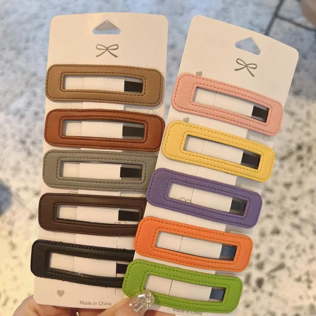 8 штук новых заколок для волос для девочек, боковая заколка ярких цветов, заколка Bb, открытка для волос, головной убор