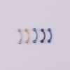 Lip Ring Body Jewelry Stainless Steel Lip Clip Cuff Zirconia Lip Clip Eyebrow nail Non-piercing