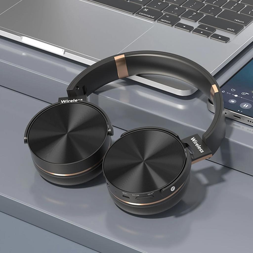 Беспроводные полноразмерные наушники, Беспроводная гарнитура с креплением на голове, Складные спортивные наушники, Сверхдолгий срок службы батареи, Сверхлегкие, безболезненные