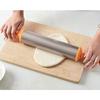 Tiger Crown Silver Rolling Pin, 475 X 60mm, Aluminum Rolling Pin with Resin Handle, Thickness Adjustment, Dial Graduations, 1735