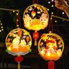 Transparent Mid-Autumn Festival Lantern Waterproof Cartoon Rabbit Lamp  Photography Props