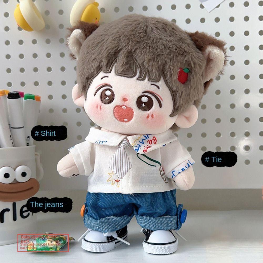 Fashion 20cm Cotton Doll Clothes Dressing Game DIY Doll's Accessories Trendy Replacement Outfit